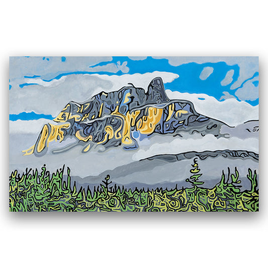 CASTLE IN THE CLOUDS Fine Art ROLLED Canvas Print