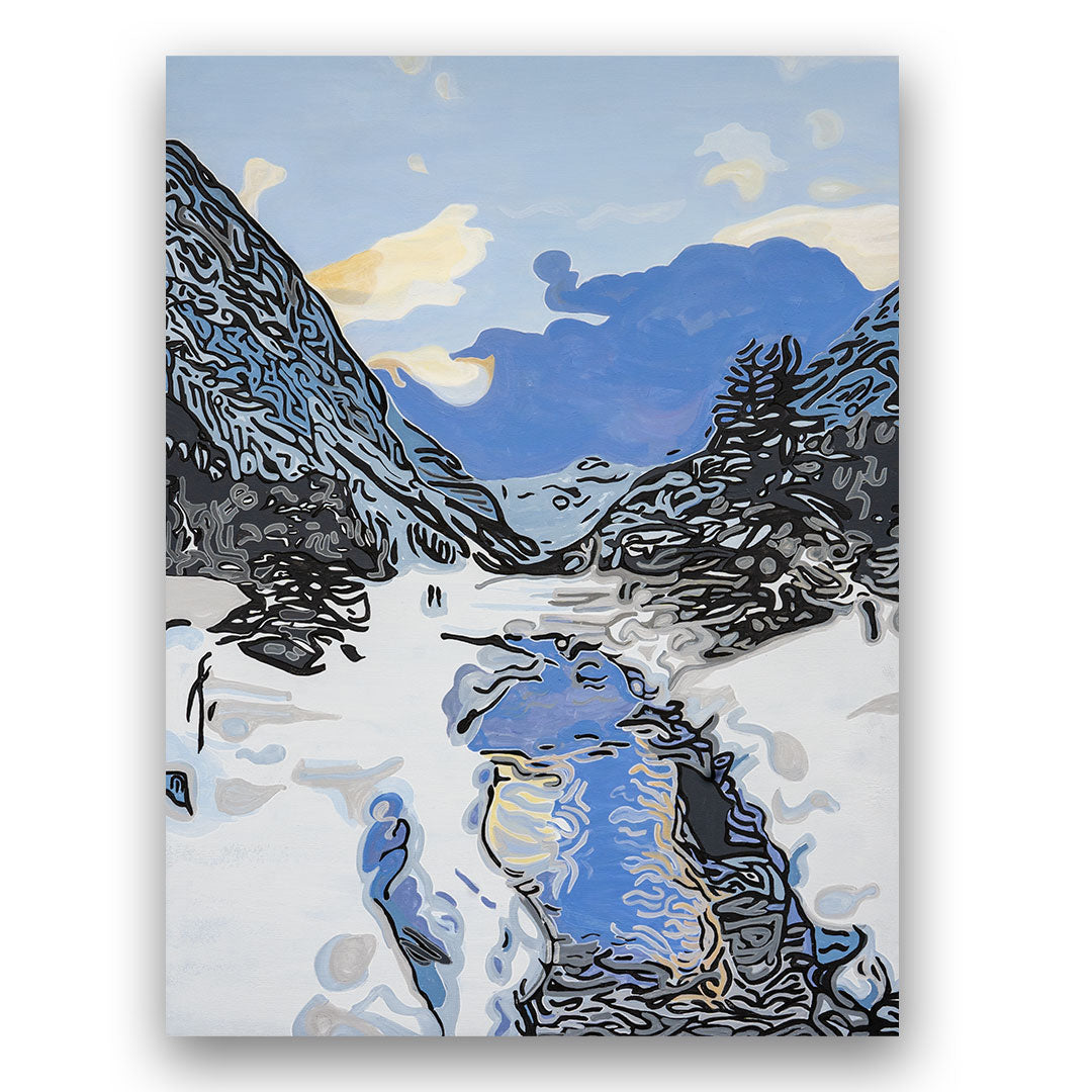 CREEKSIDE @ LAKE LOUISE Fine Art ROLLED Print